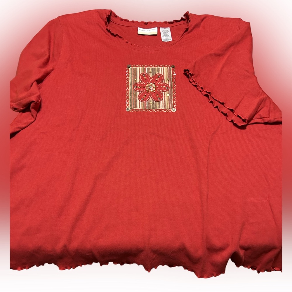 Alfred Dunner Burnt Orange Top